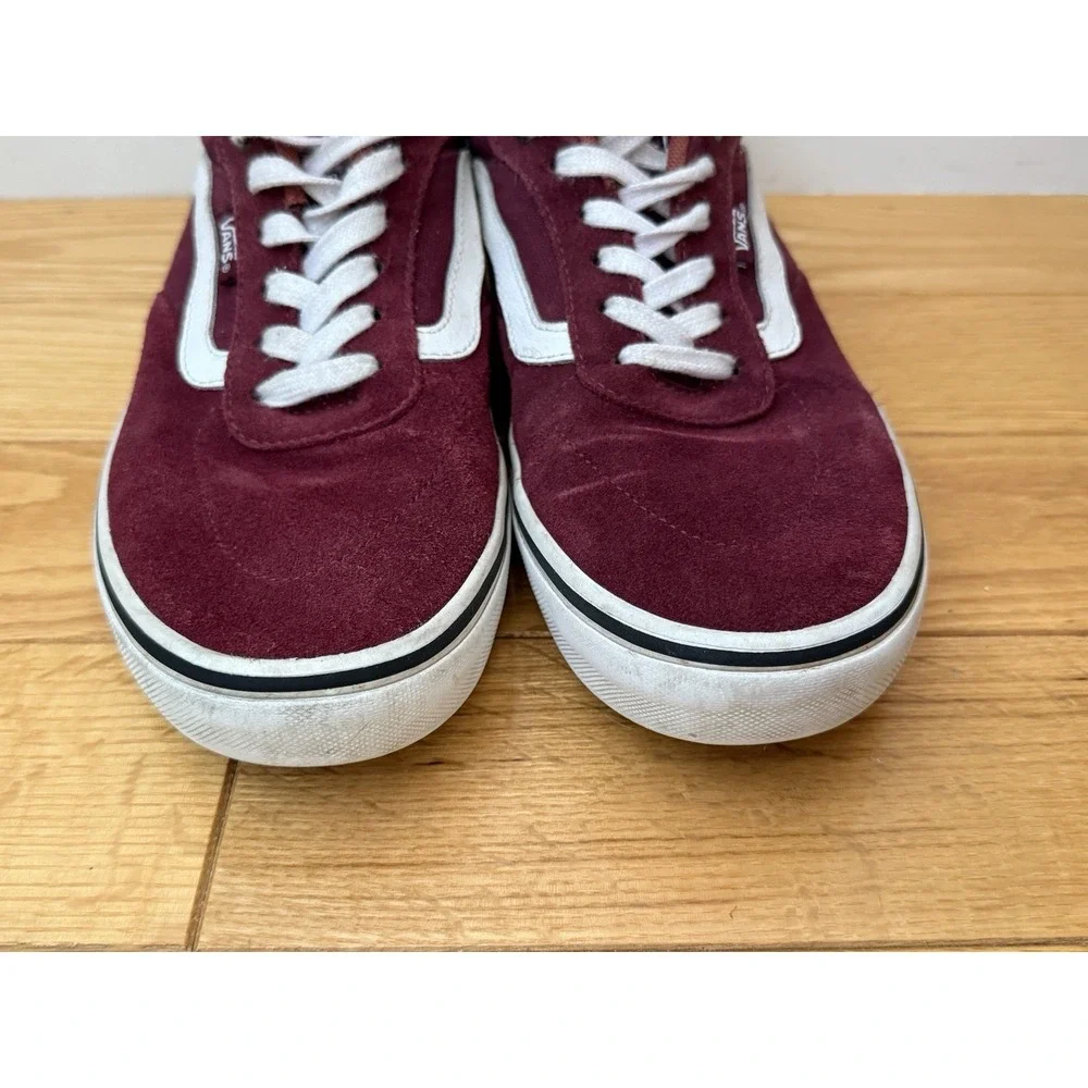 Vans Men's Sz 8.5 Kyle Walker Maroon Red /White Old‎ Skool Sneakers Shoes 721454